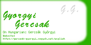 gyorgyi gercsak business card